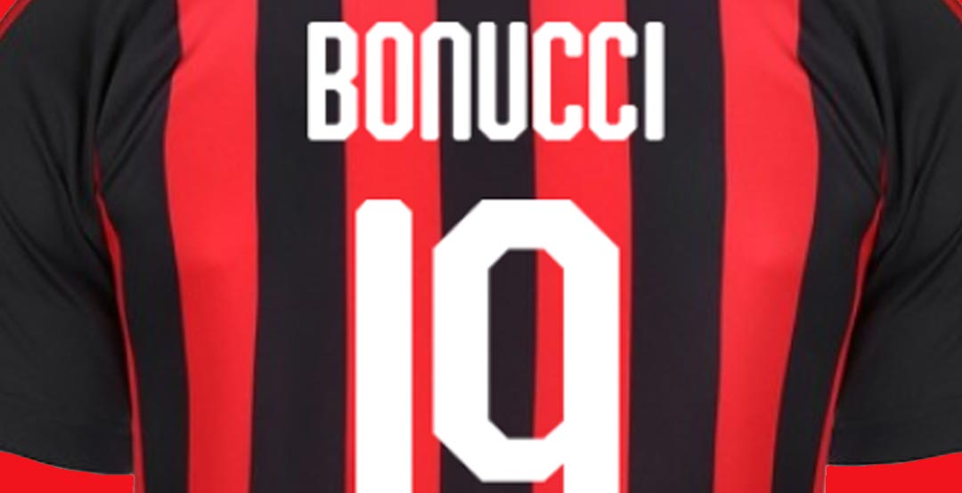 Ejemplo de fuente AC Milan 18-19 Regular